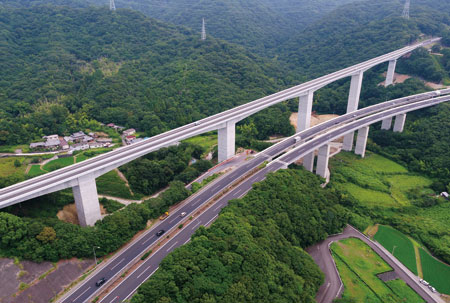 Construction of Kita-Bessho Elevated Bridge for Kihoku-Nishi Road