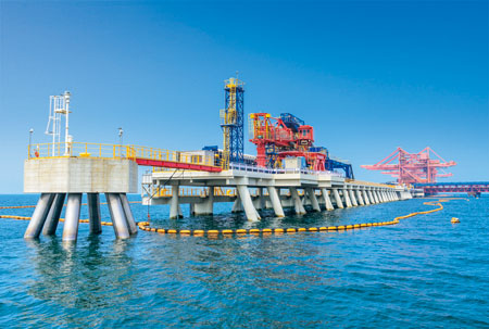 Construction of the Slag Shipment Berth for Nippon Steel & Sumitomo Metal Corporation