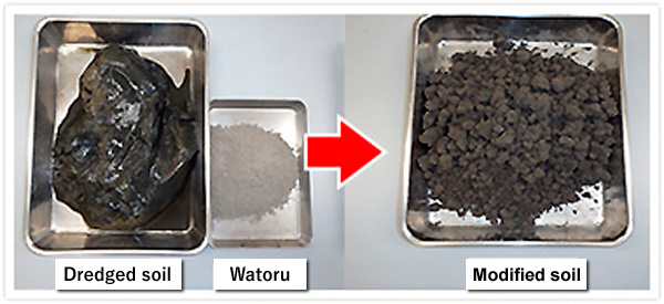 Watoru modifies mud instantly.