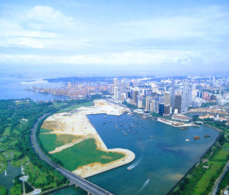 Reclamation Work at Marina Bay and Tanjong Rhu