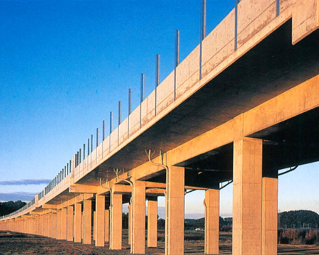 Tohoku Shinkansen Bullet Train Overpass Shiriuchi No.2 Section