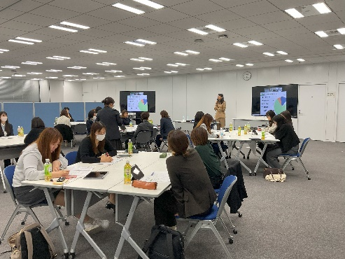 Mid-level female engineers training