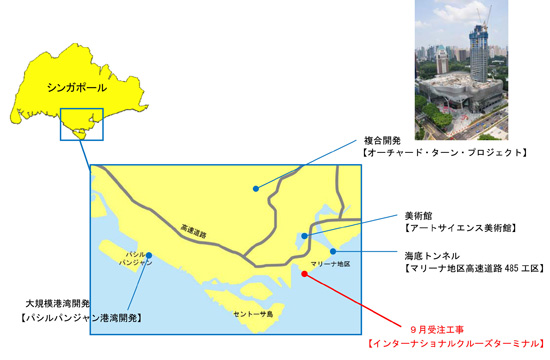 シンガポールにおける主な手持ち工事